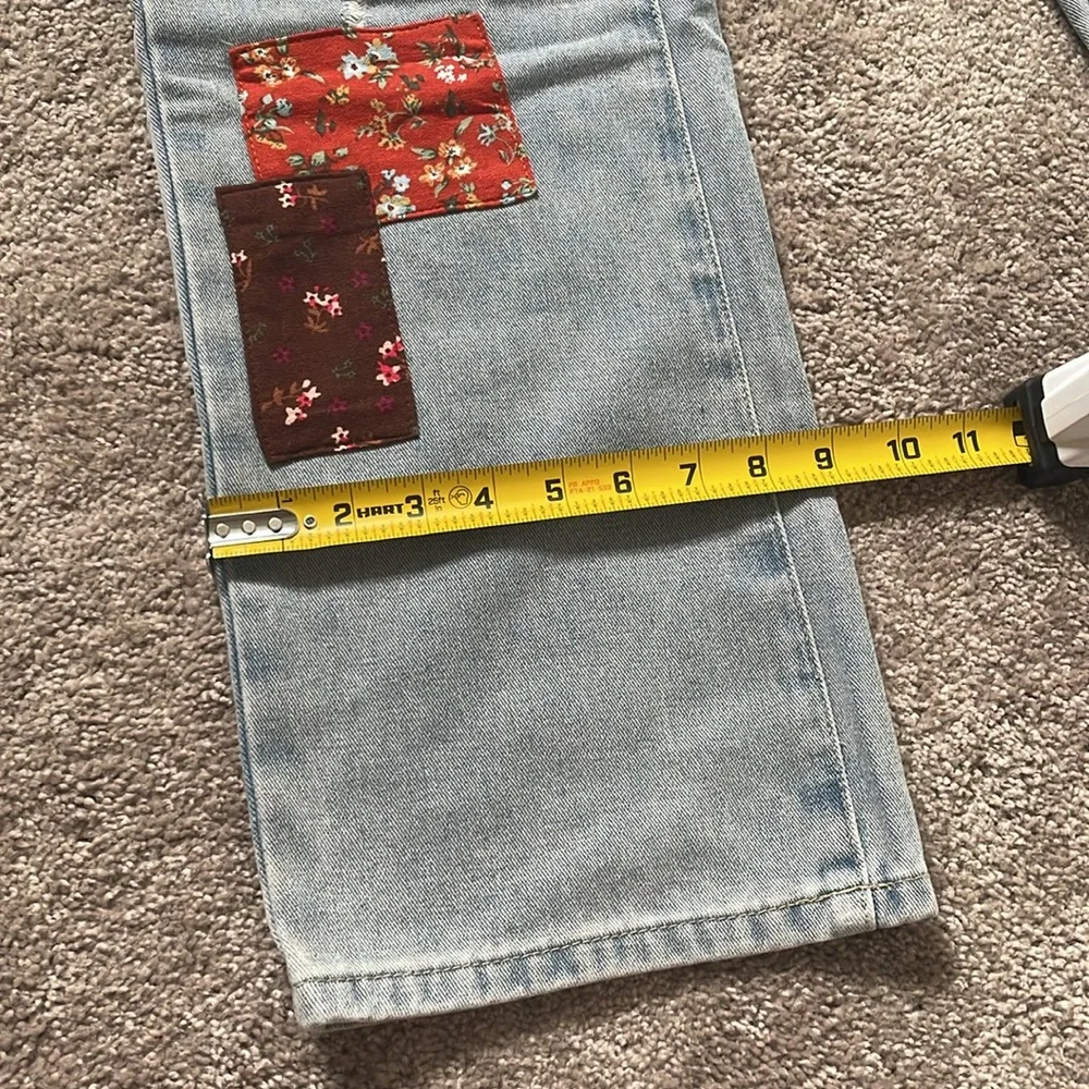 CIDER⚡️Cute Patchy Denim Jeans Size Small - Picture 7 of 14